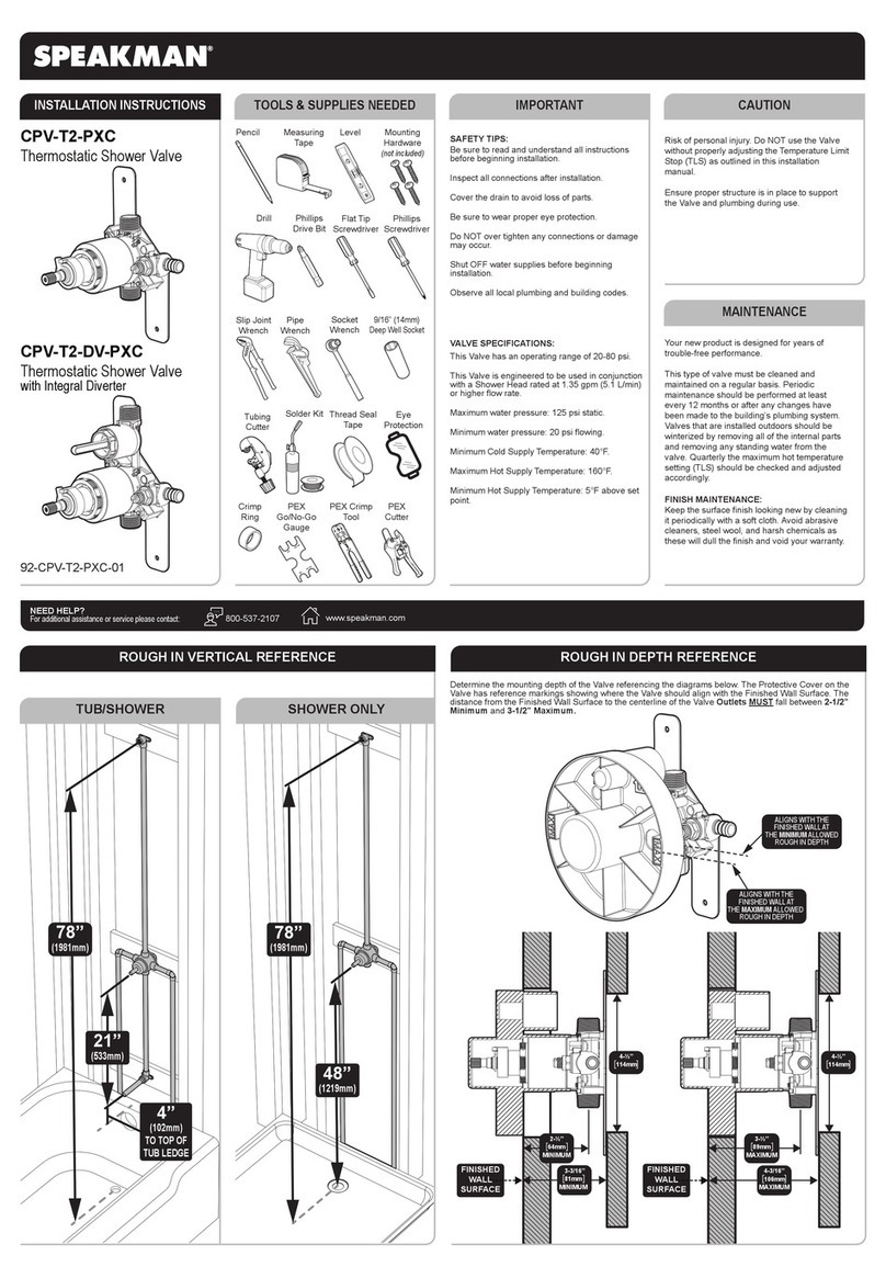 Speakman CPV-T2-PXC User manual