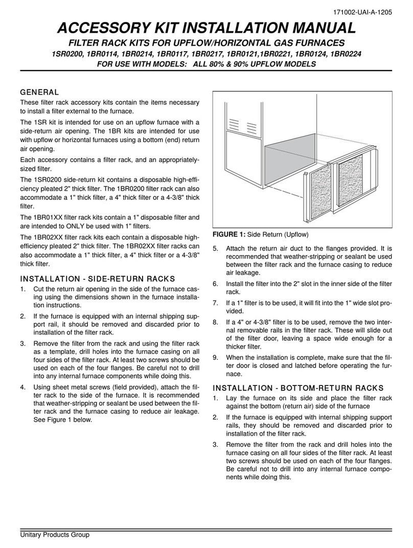 Unitary products group 1SR0200 instruction manual