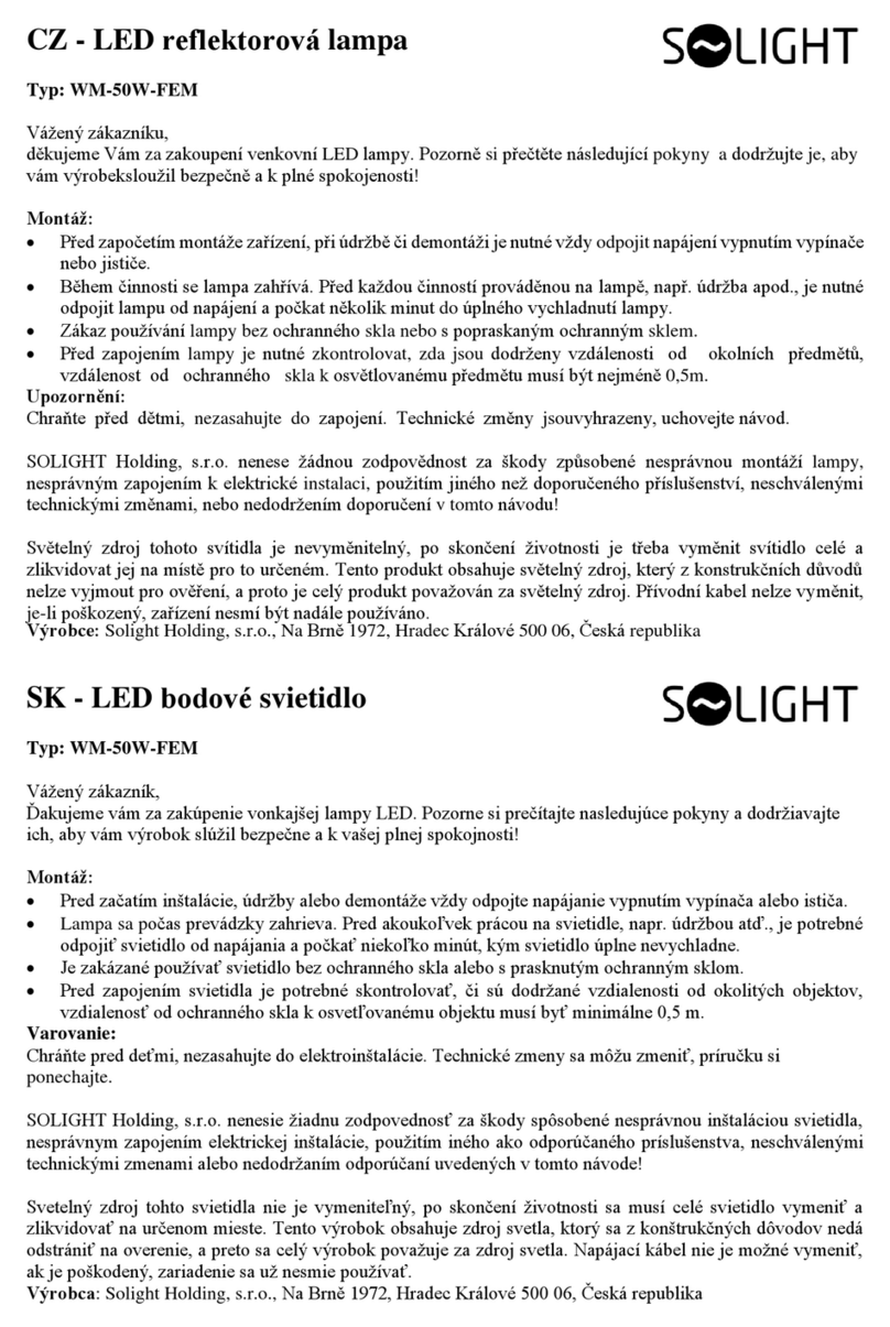 Solight WM-50W-FEM User manual