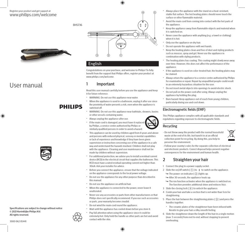 Philips BHS736 User manual