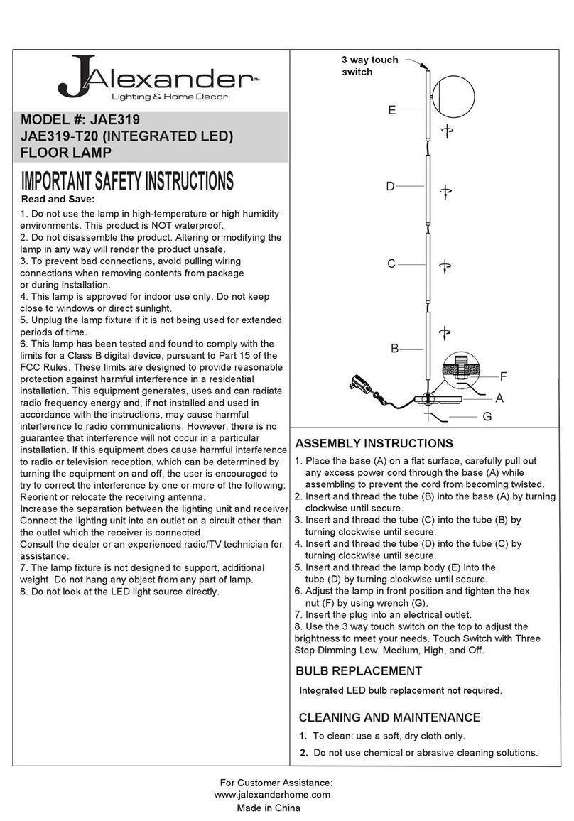 JALEXANDER JAE319 User manual