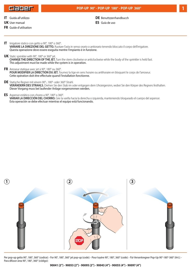 claber POP-UP 90 user manual