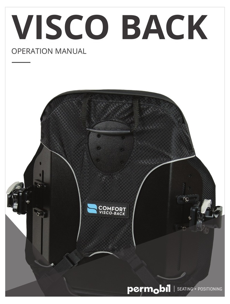 Permobil VISCO BACK Operation manual