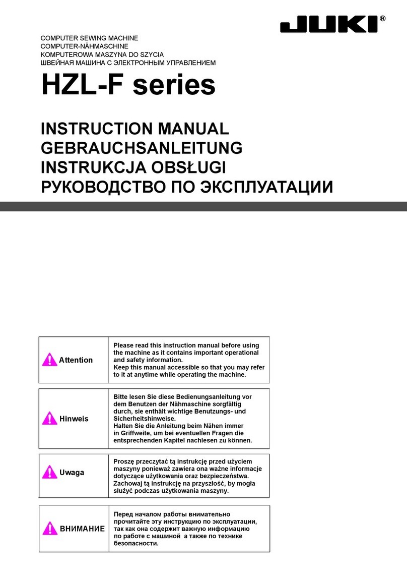 JUKI HZL-F series User manual