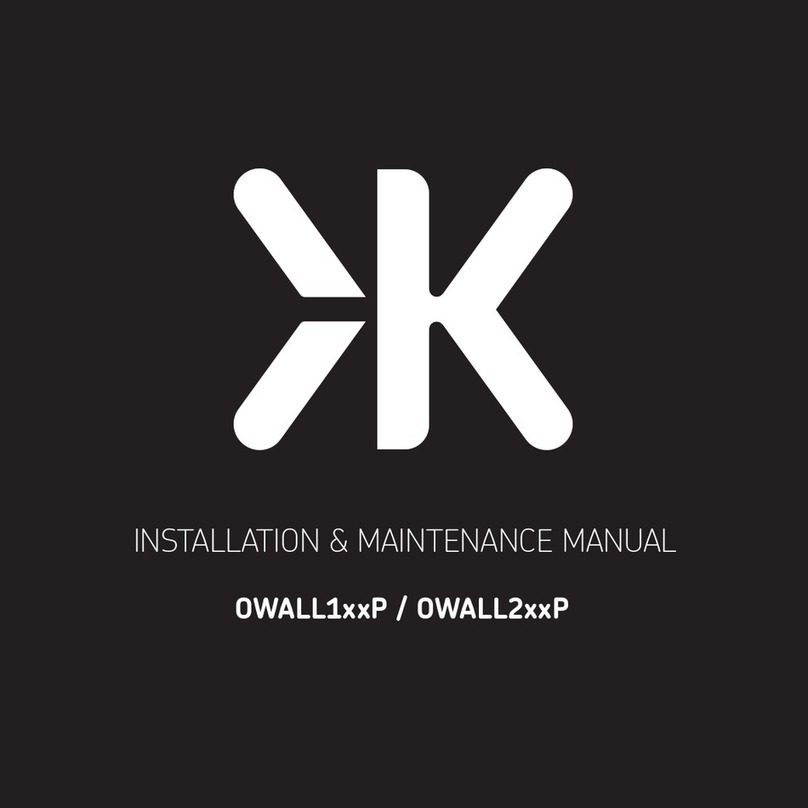 ML Accessories OWALL1 P Series Installation & maintenance manual ML Accessories OWALL1 P Series Installation & maintenance manual