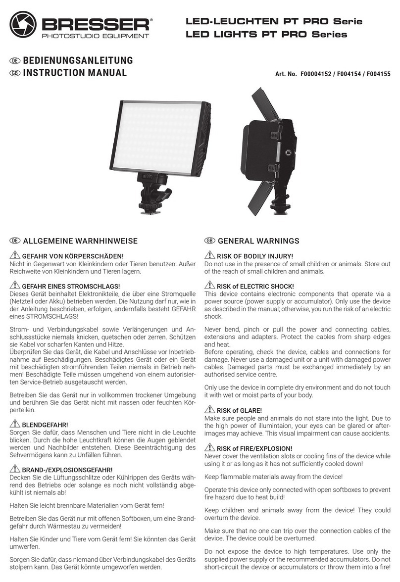 Bresser PT PRO Series instruction manual