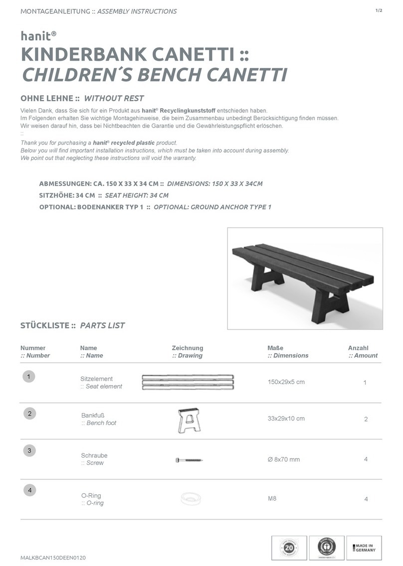 hanit CANETTI KTC10150 Assembly instructions