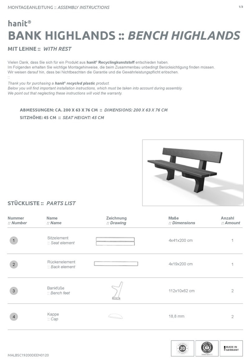 hanit HIGHLANDS BSC19200 Assembly instructions hanit HIGHLANDS BSC19200 Assembly instructions
