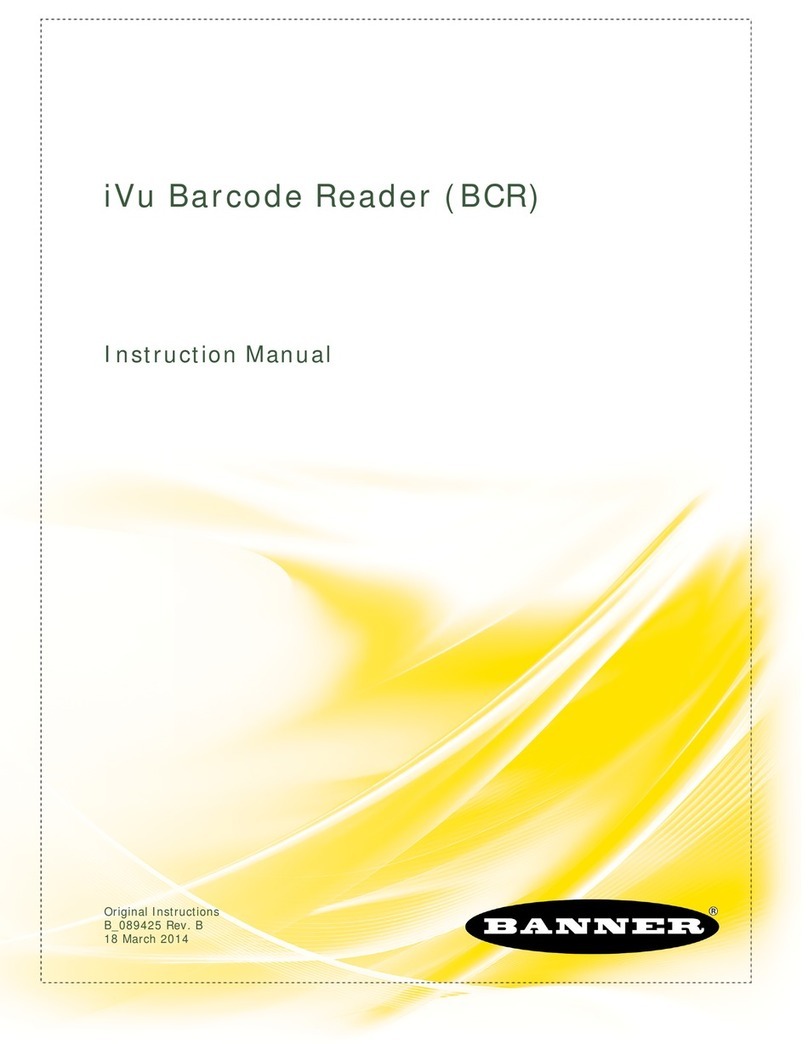Banner IVU BCR Series instruction manual