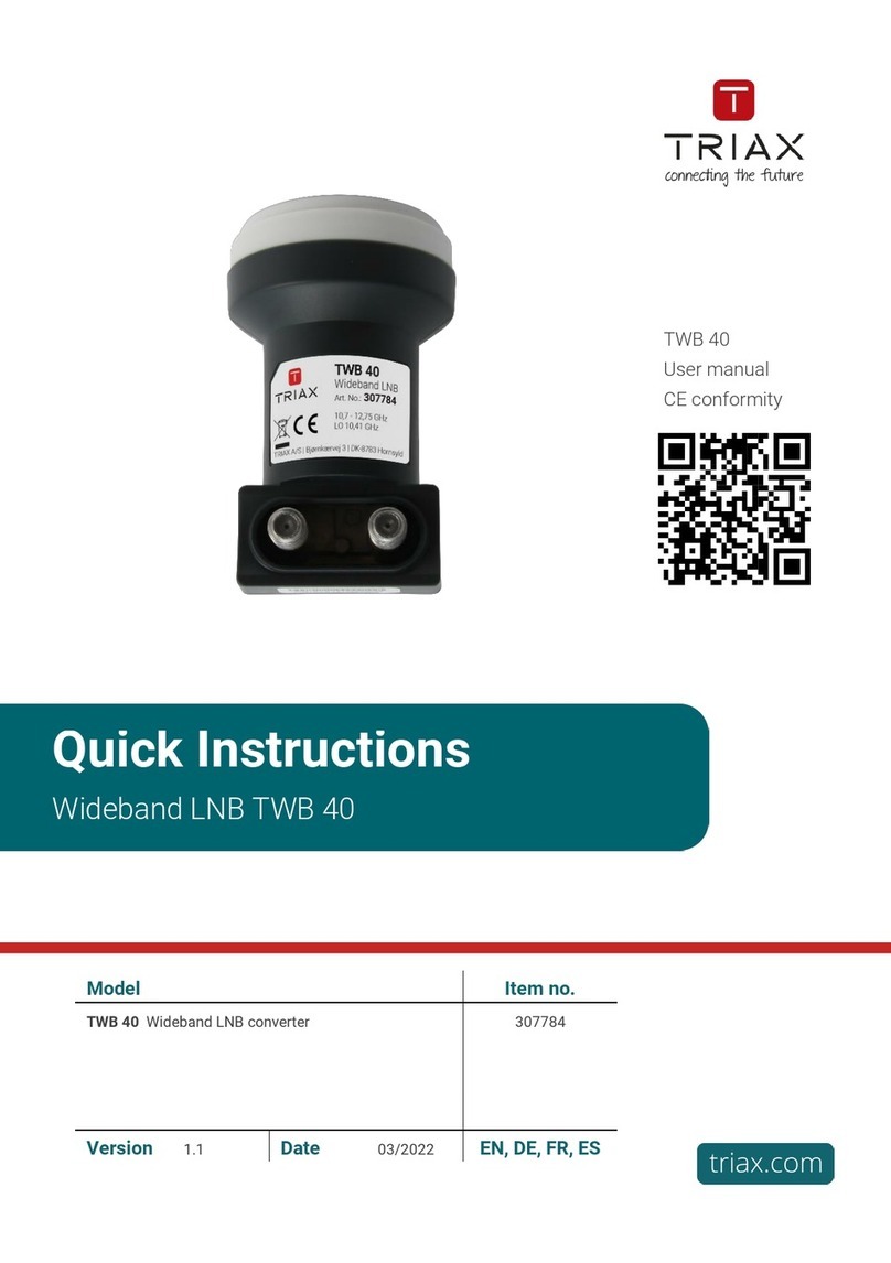 Triax TWB 40 Quick instructions