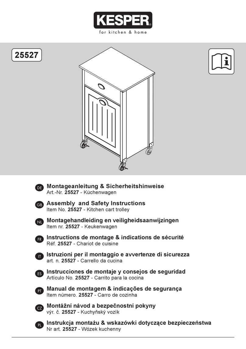 Kesper 25527 Assembly and safety instructions