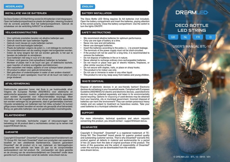 DreamLED BTL-10 user manual