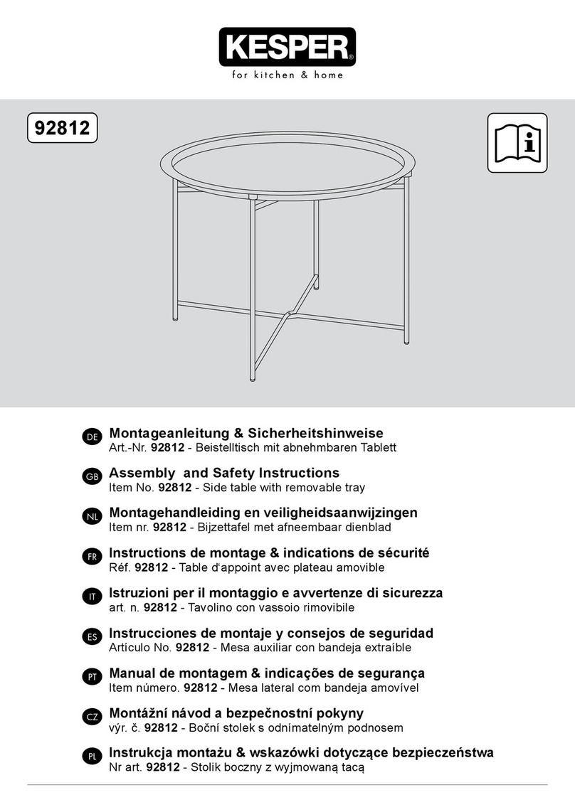 Kesper 92812 Assembly and safety instructions