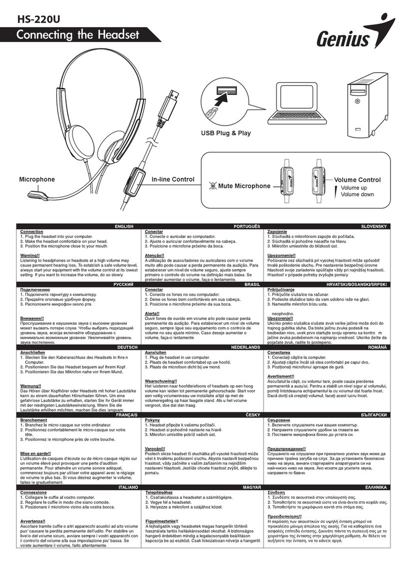 Genius HS-220U User manual