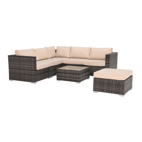 BARKER AND STONEHOUSE SALCOMBE S4L1CORNBRWN Assembly instructions