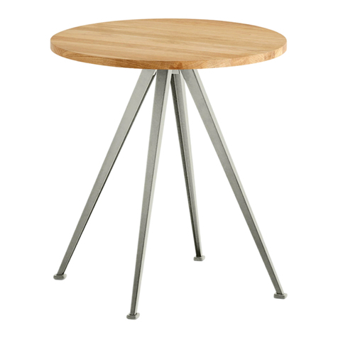 Hay PYRAMID CAFE TABLE 21 User manual Hay PYRAMID CAFE TABLE 21 User manual