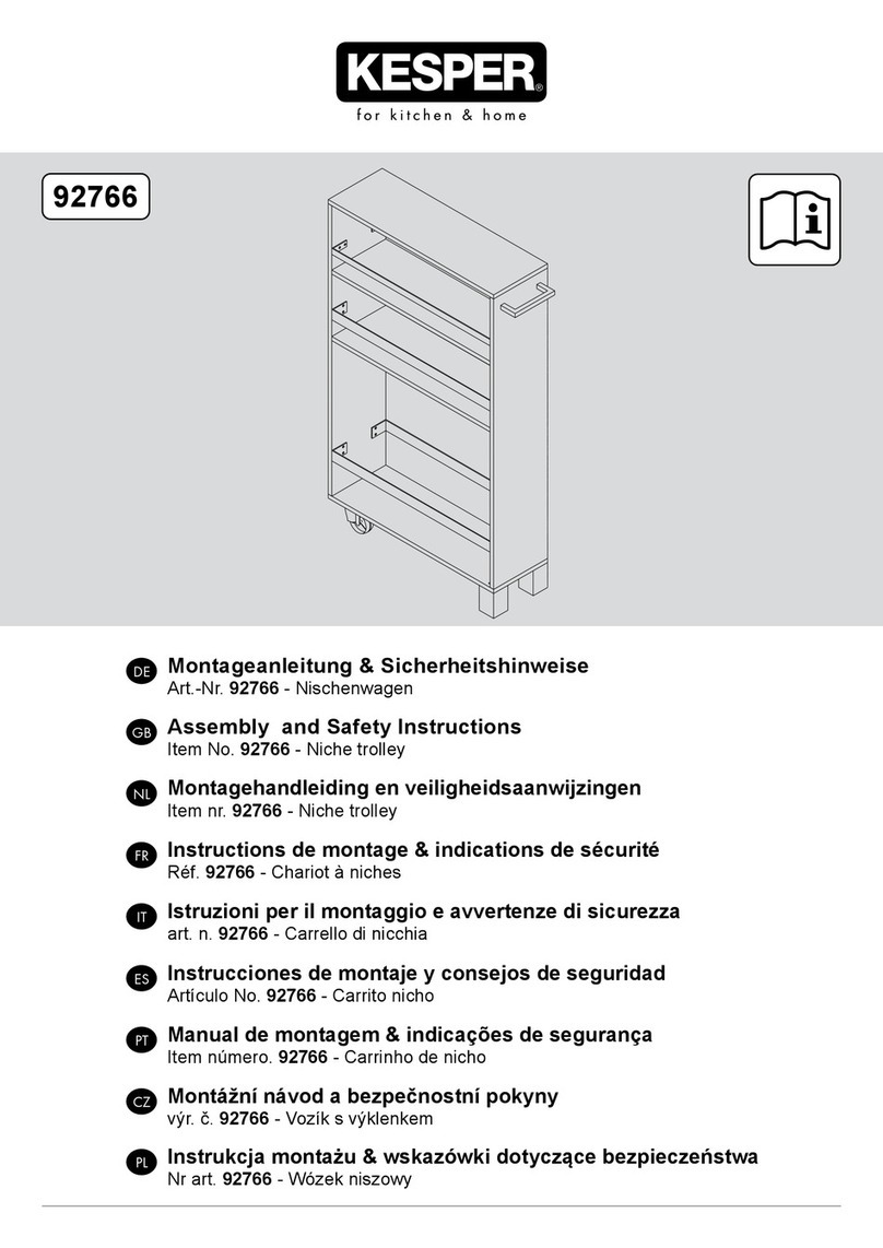 Kesper 92766 Assembly and safety instructions Kesper 92766 Assembly and safety instructions