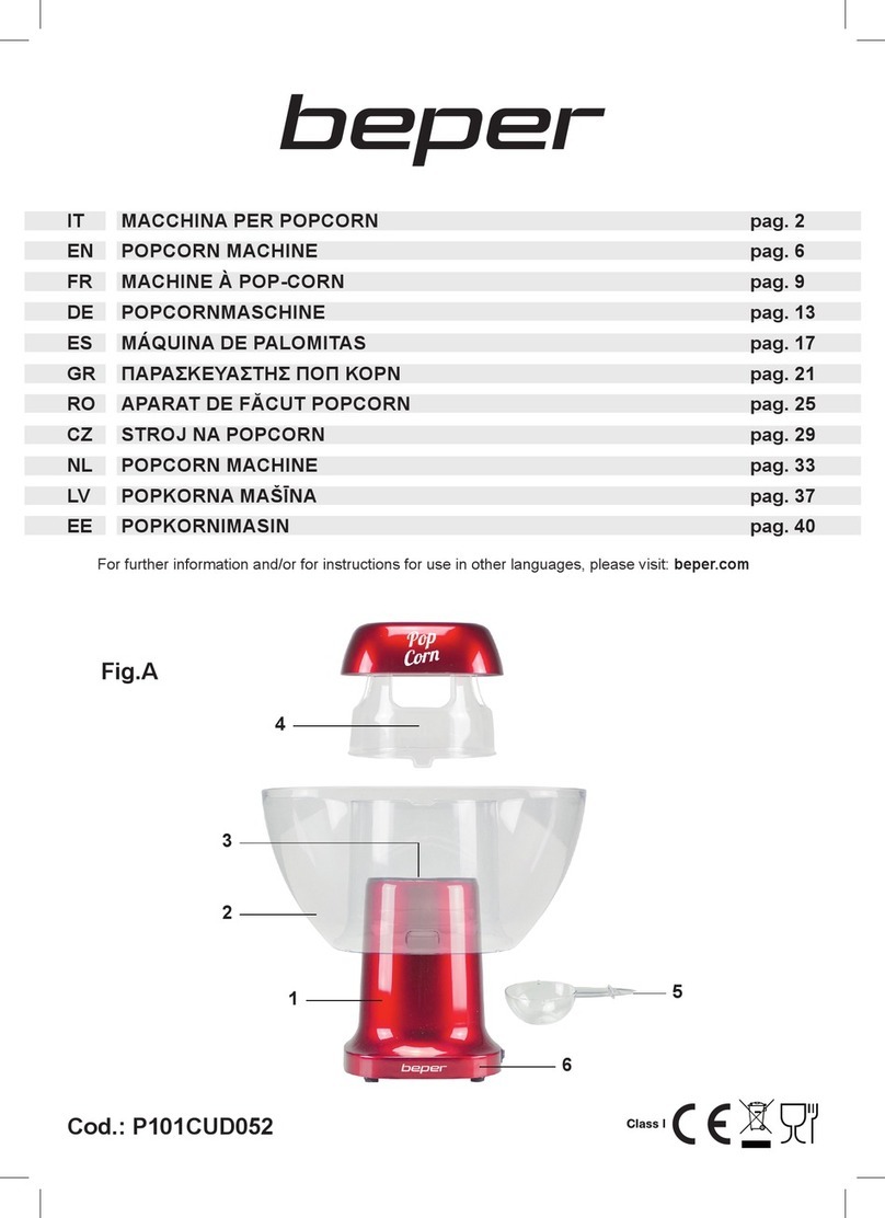 Beper P101CUD052 Operating and maintenance manual Beper P101CUD052 Operating and maintenance manual