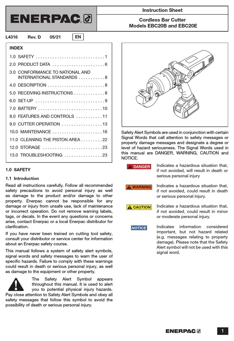 Enerpac EBC20B User manual Enerpac EBC20B User manual