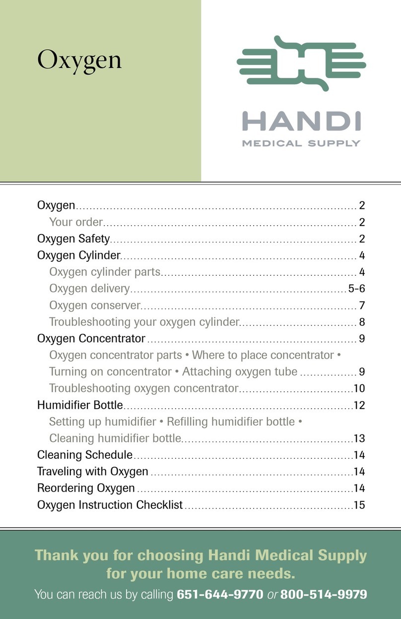 Oxygen HANDI MEDICAL SUPPLY manual