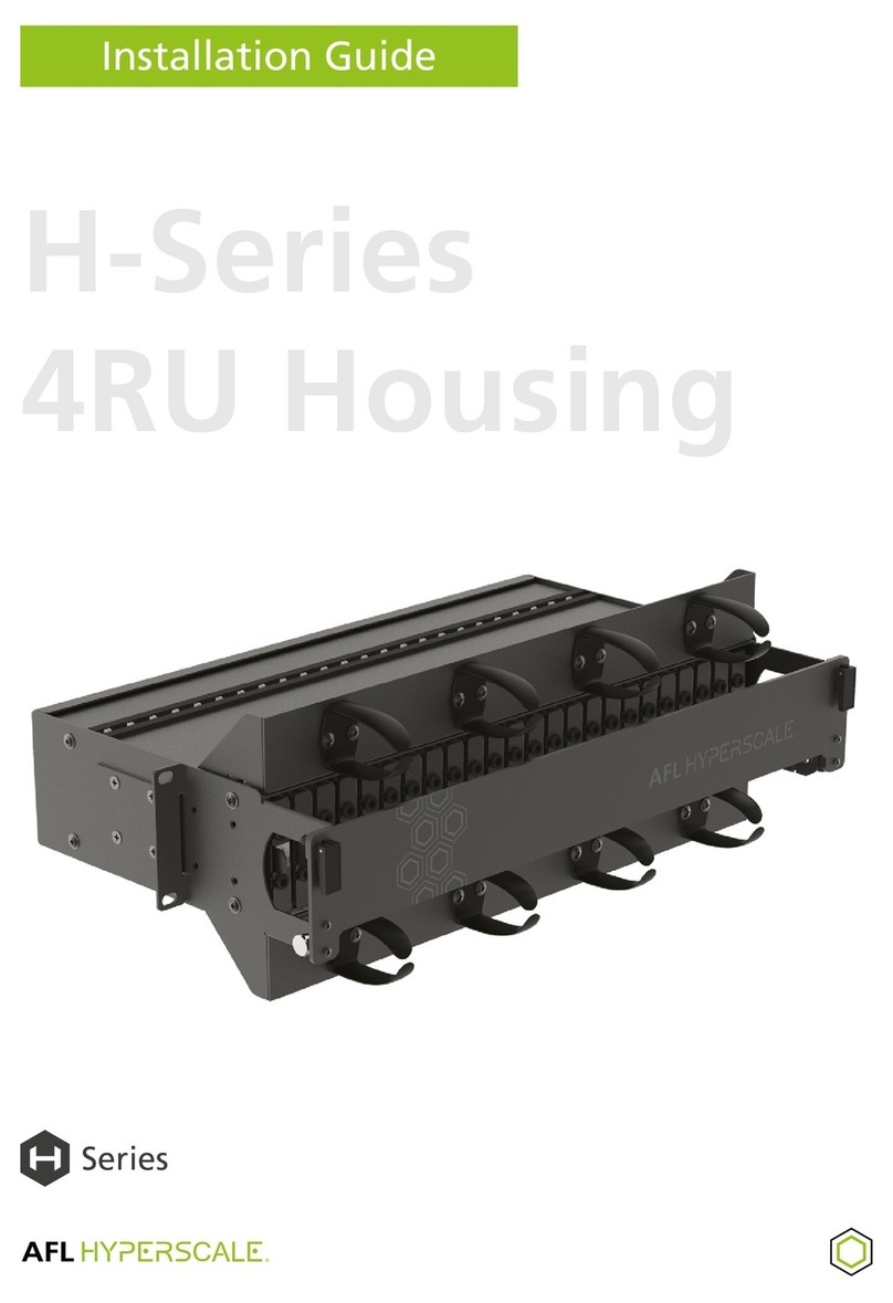 AFL Hyperscale H 4RU Housing Series installation guide