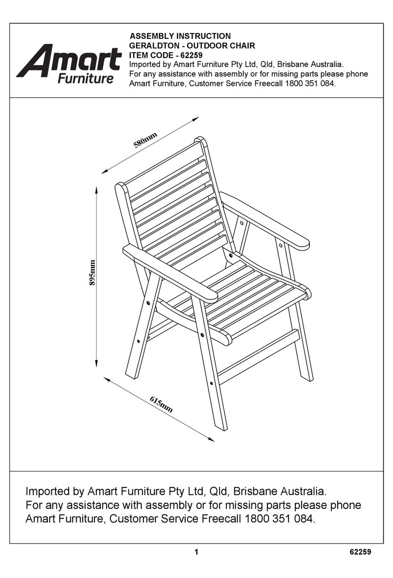 Amart Furniture GERALDTON 62259 Assembly instruction