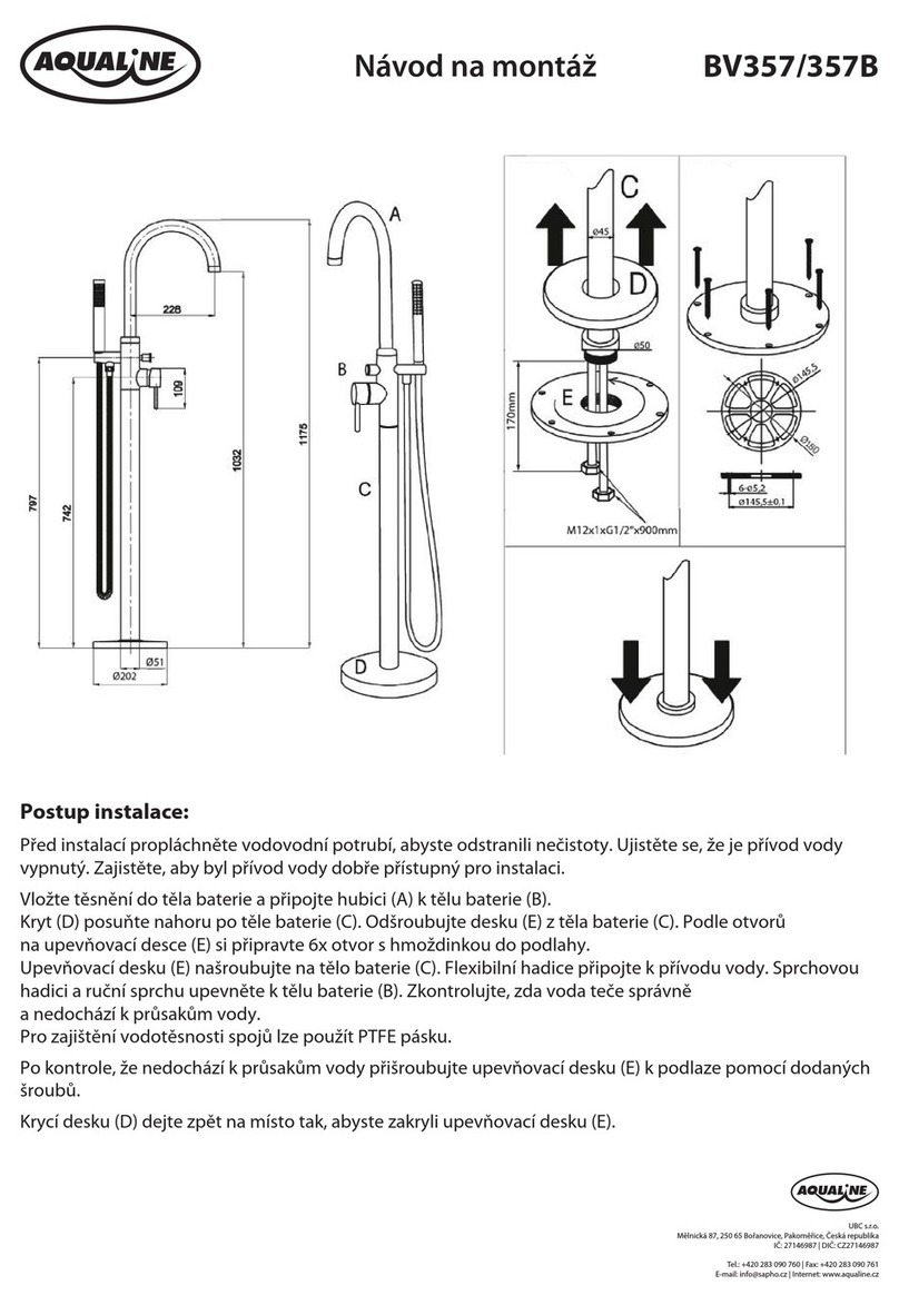 Aqualine BV357 User manual