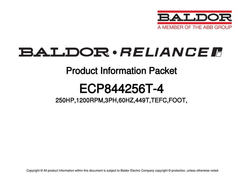 ABB BALDOR RELIANCER ECP844256T-4 manual