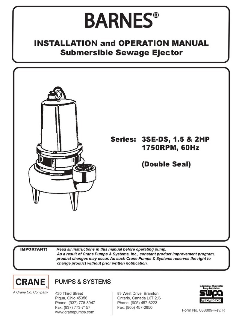 Barnes 3SE-DS Series Installation and operation manual