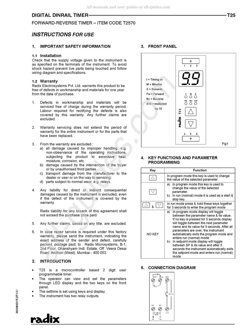 Radix T2570 quick start guide