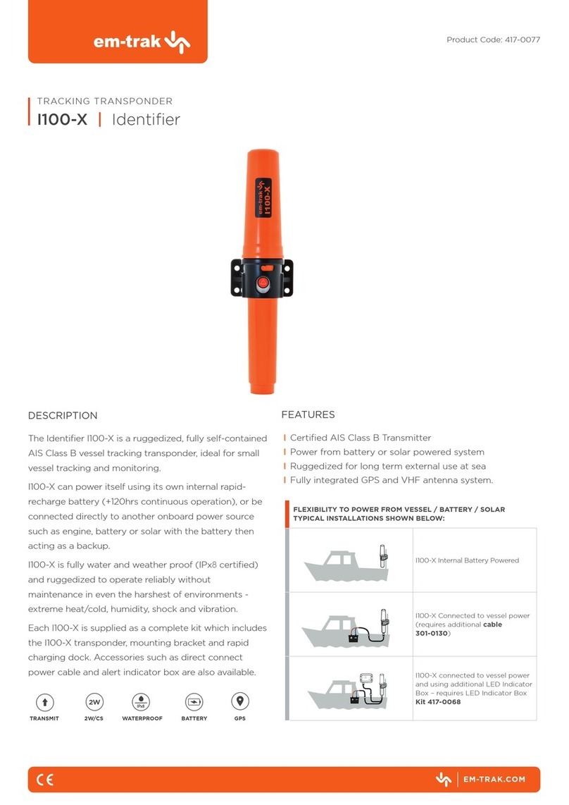 Em-Trak I100-X User manual