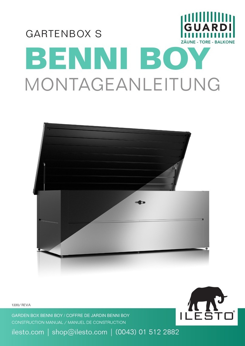 ILESTO GUARDI GARTENBOX S BENNI BOY Construction manual