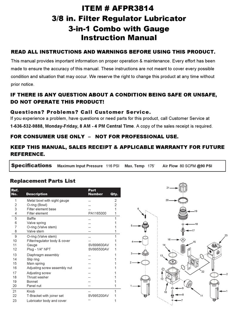 Buffalo Tools AFPR3814 User manual