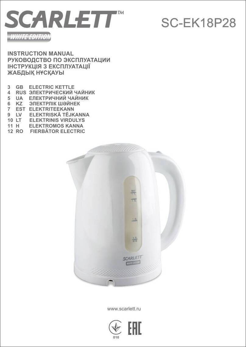 Scarlett WHITE EDITION SC-EK18P28 User manual