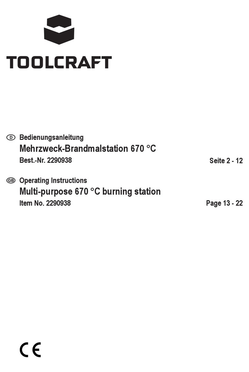 TOOLCRAFT 2290938 User manual