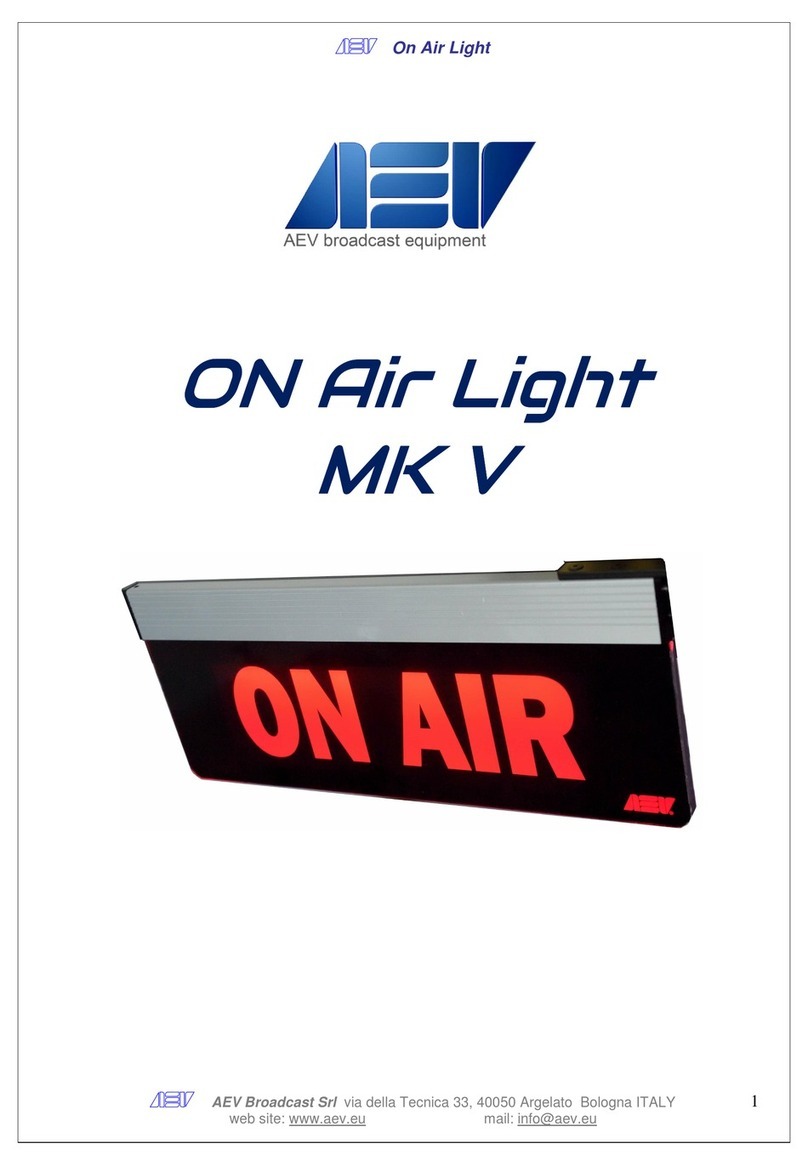 AEV ON Air Light MK V quick start guide