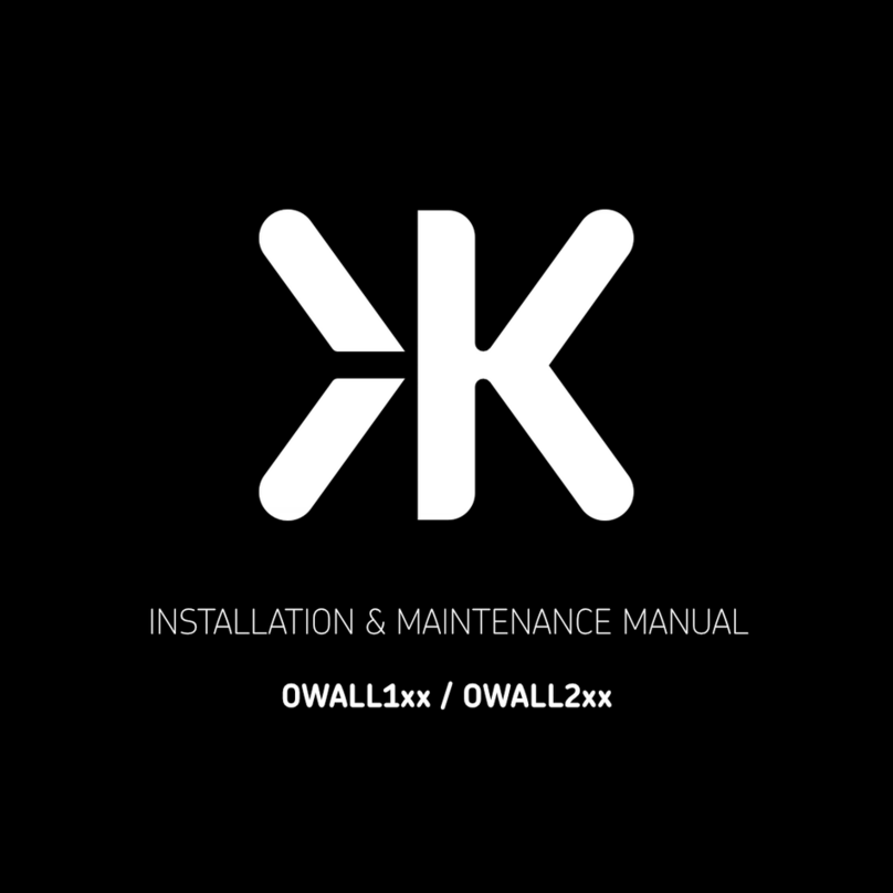 ML Accessories OWALL1 Series Installation & maintenance manual