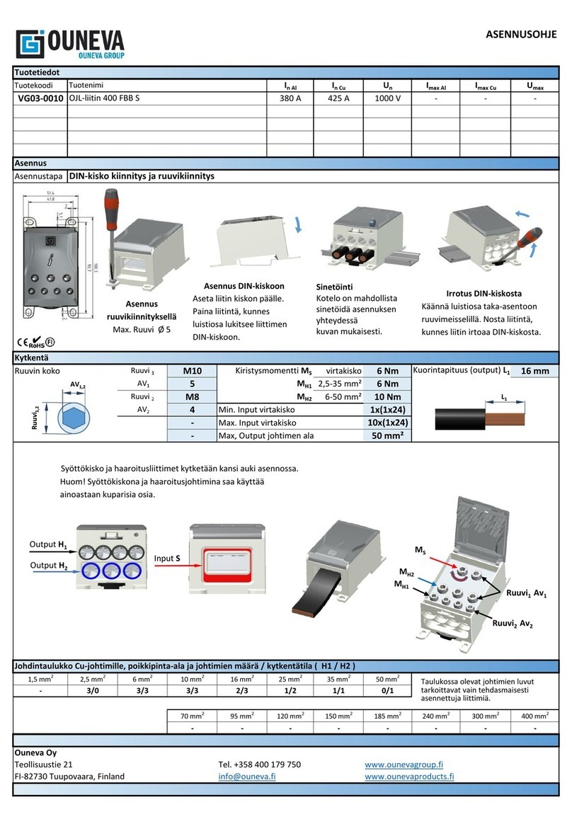OUNEVA VG03-0010 installation guide