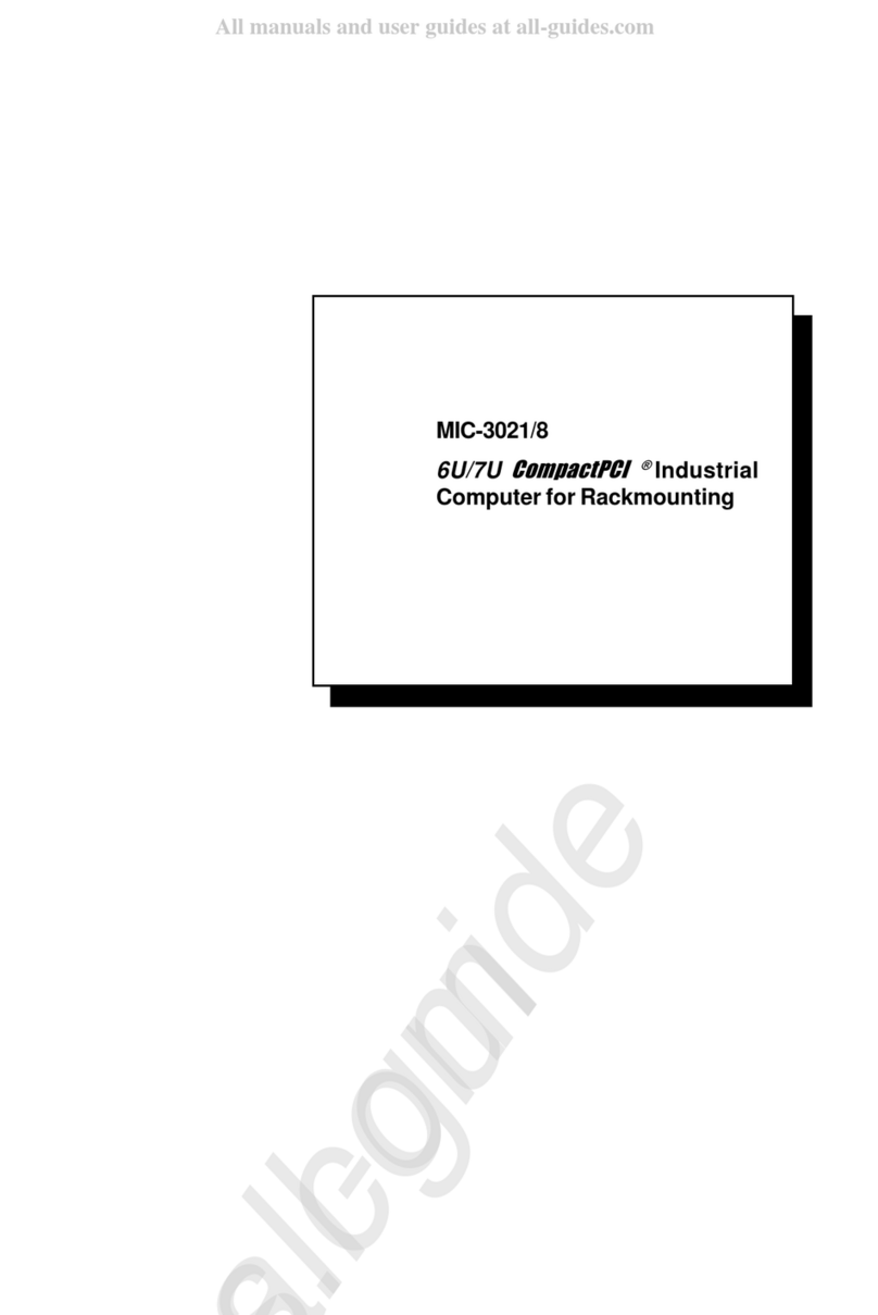 Advantech CompactPCI MIC-3021/8 User manual Advantech CompactPCI MIC-3021/8 User manual