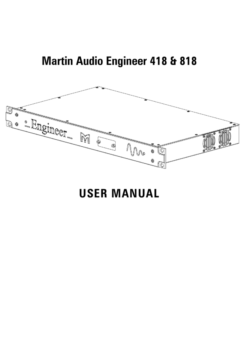 Martin Audio Installed System Digital Management Processor Engineer... user manual