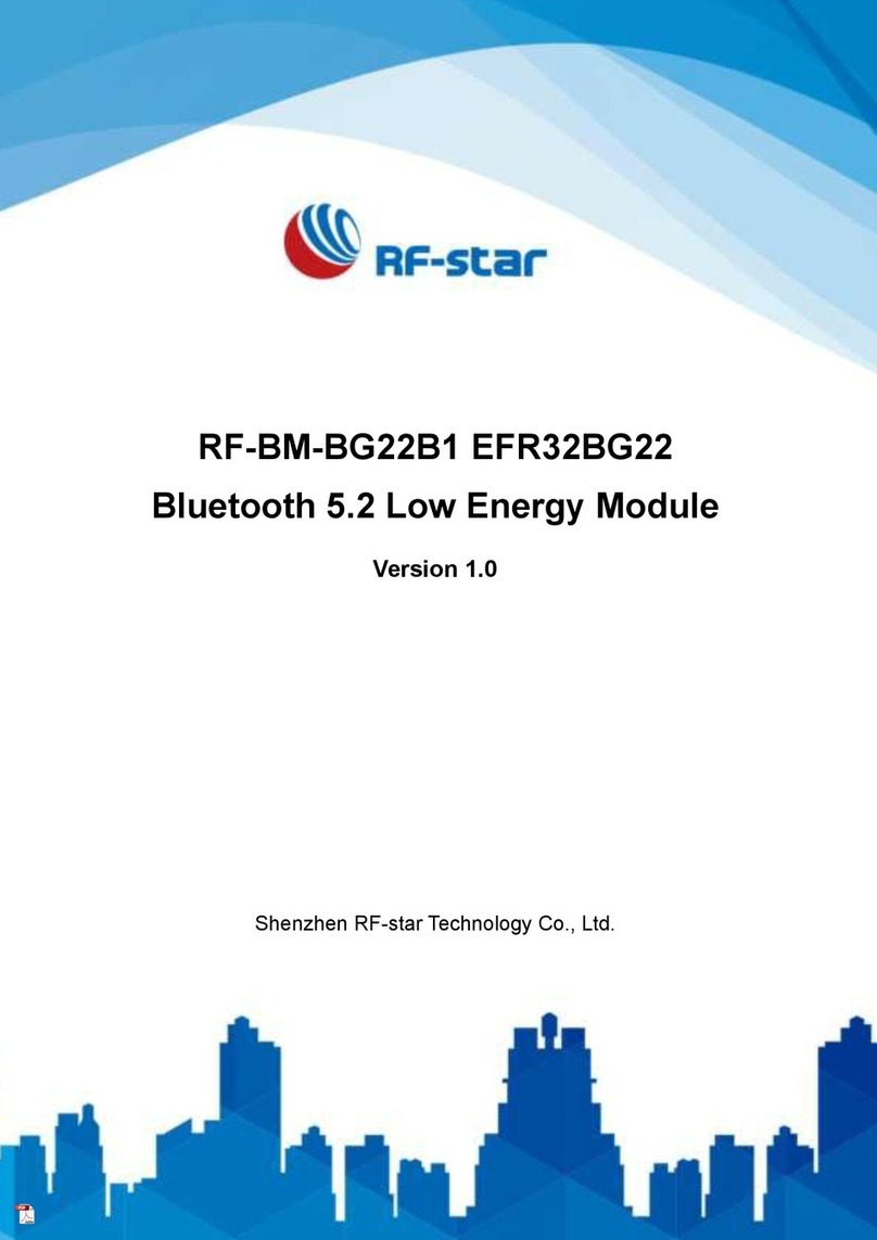 RF-Star RF-BM-BG22B1 manual
