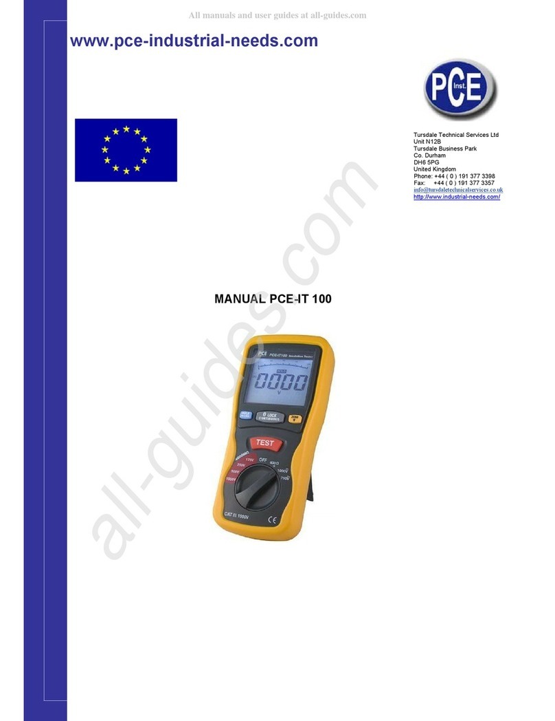 PCE Instruments PCE-IT 100 User manual