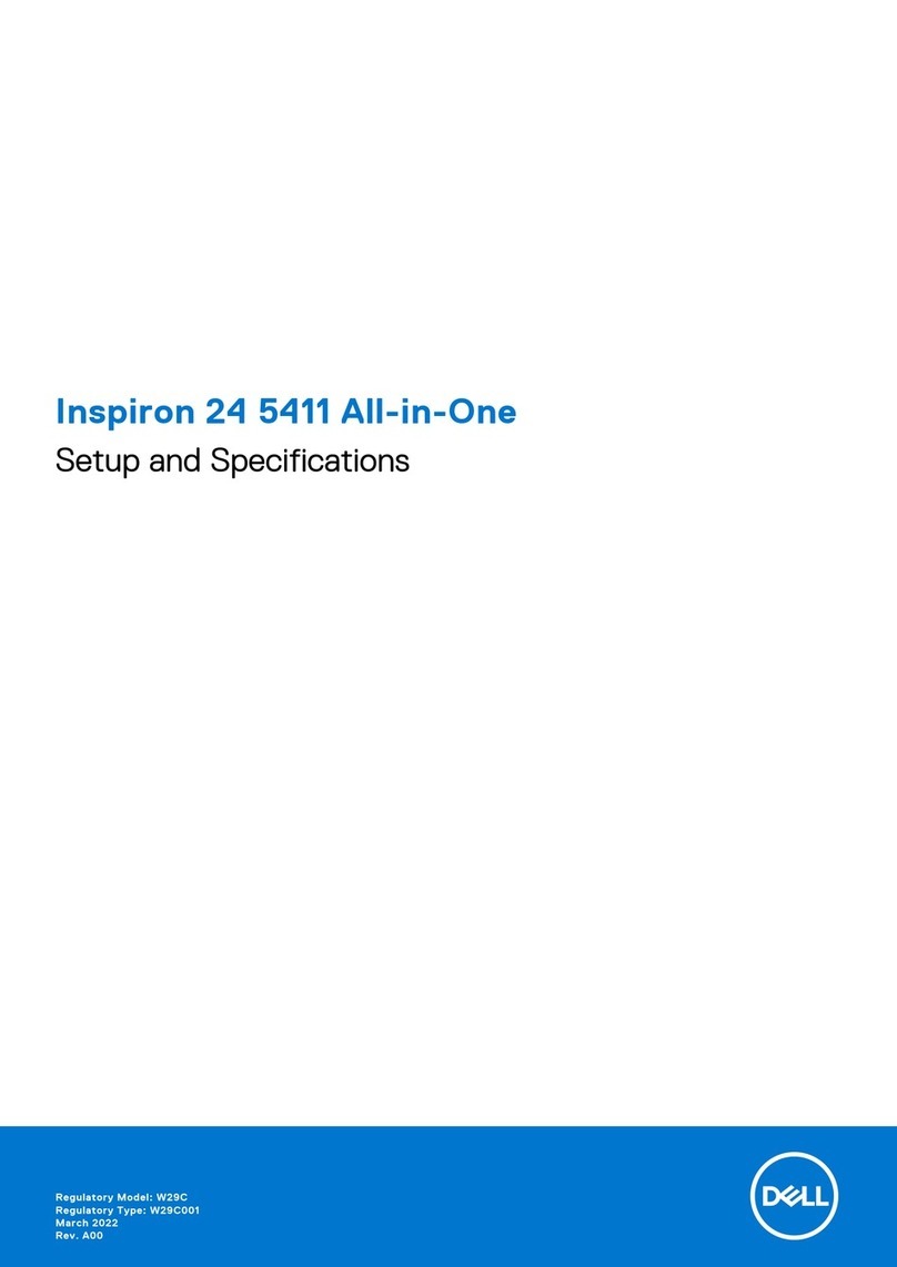 Dell Inspiron 24 5411 All-in-One Operation and maintenance manual
