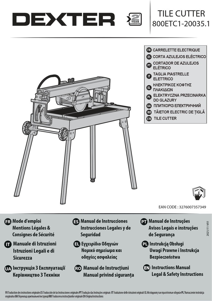 Dexter Laundry 800ETC1-20035.1 User manual