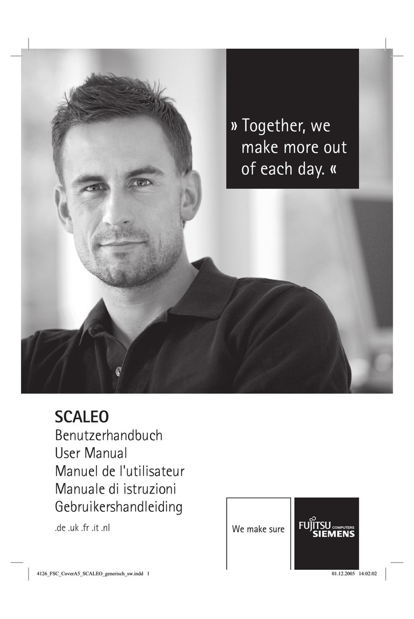 Fujitsu Siemens Computers SCALEO user manual
