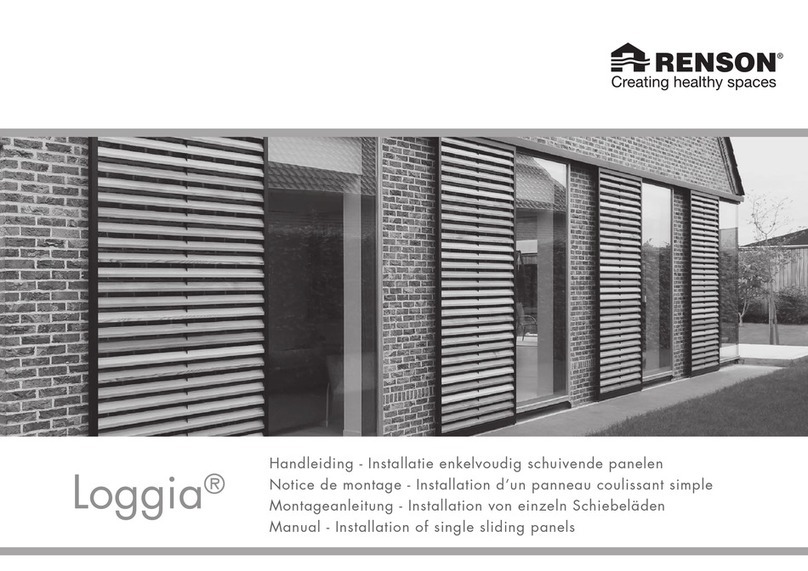 Renson Outdoor Loggia Manual Installation