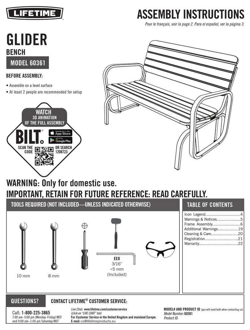 Lifetime GLIDER 60361 User manual