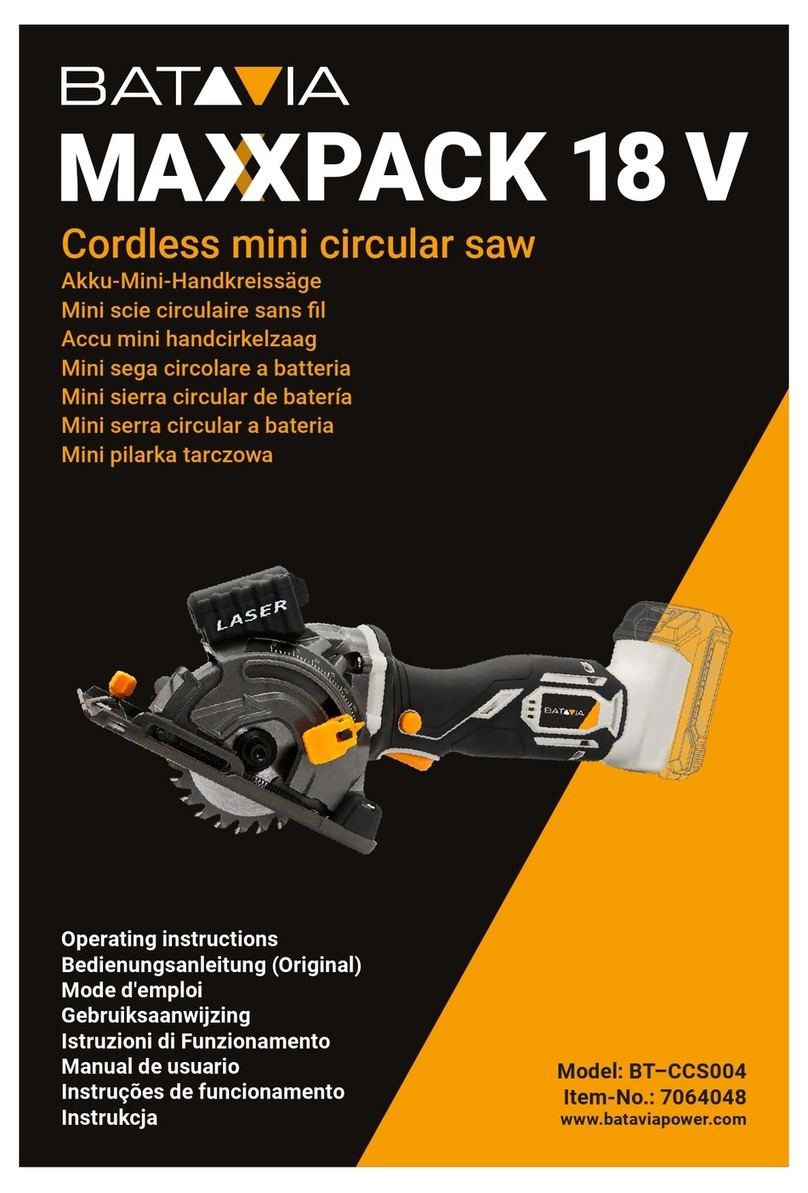 Batavia MAXXPACK 18 V BT-CCS004 operating instructions