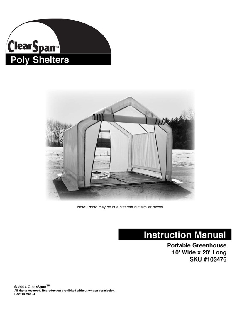 ClearSpan 103476 instruction manual