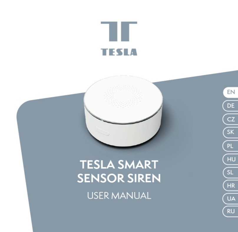 Tesla SMART SENSOR SIREN user manual